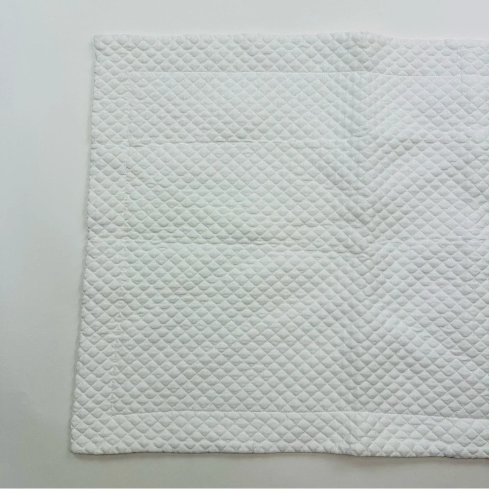 Portugal Collection European Fine Linen Pillow Sham White Textured Standard Size